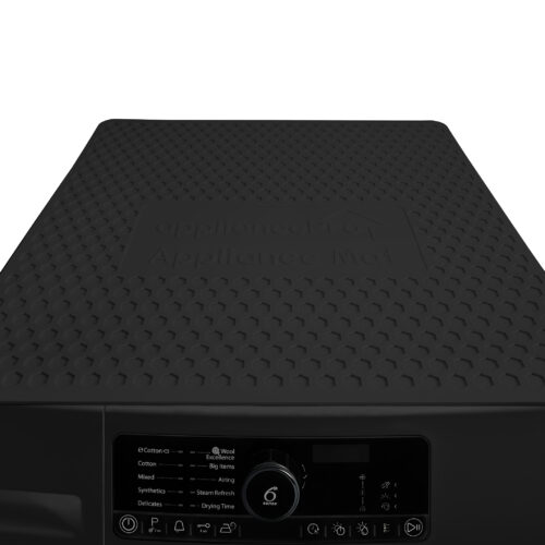 Black Front Load Washer & Dryer Stacking Mat. Universal + reduces noise